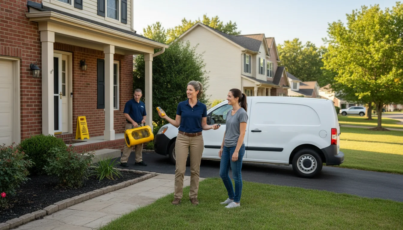 Residential water damage restoration in Big Creek, MS